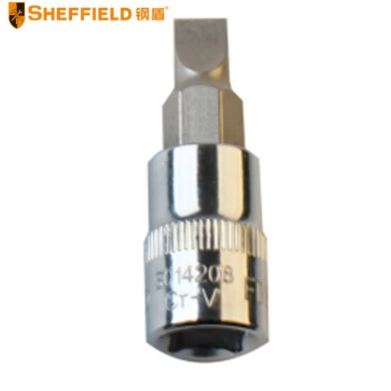 钢盾 SHEFFIELD S013604 6.3mm系列一字型旋具套筒4mm~6.5mm
