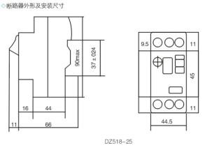 天正DZ518-25塑料外壳式断路器,天正DZ518-25,DZ518-25,断路器