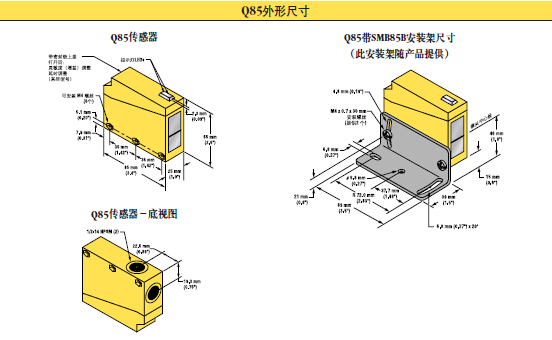 banner邦纳光电传感器,美国邦纳Q85系列,banner邦纳代理商,邦纳(广州)公司