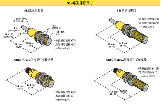 banner邦纳光电传感器,美国邦纳S18系列,banner邦纳代理商,邦纳（广州）公司