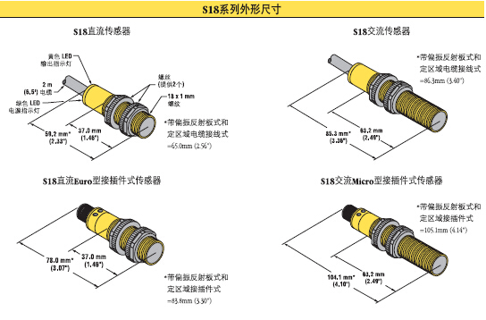 banner邦纳光电传感器,美国邦纳S18系列,banner邦纳代理商,邦纳(广州)公司