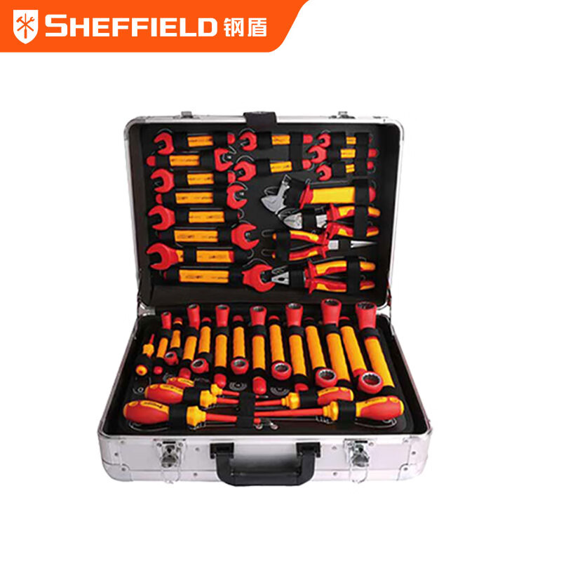钢盾 SHEFFIELD S158022 66件套新能源汽车维修工具车组套