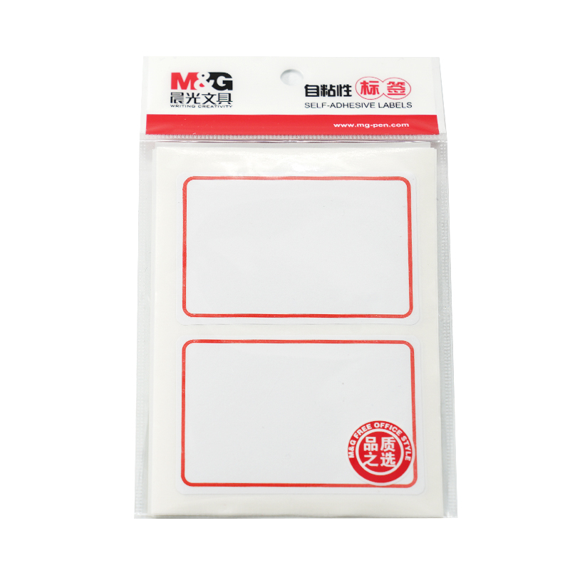 晨光 M＆G 2枚*10页红框自粘性标签贴纸价格条标签贴 YT-01型