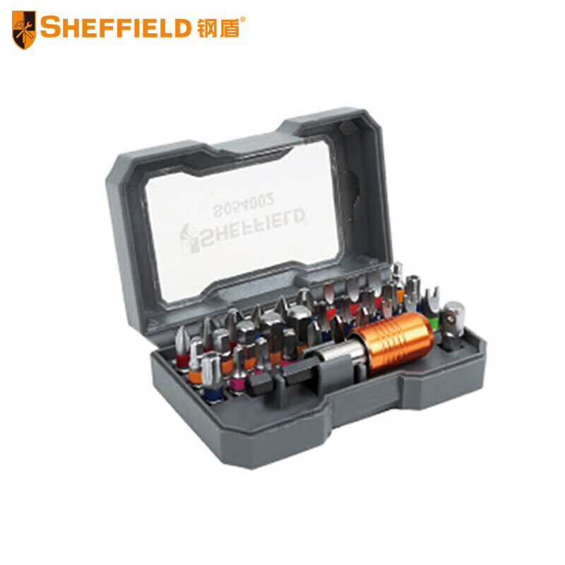 钢盾 SHEFFIELD S054002 32件套6.3mm系列气动旋具头组套