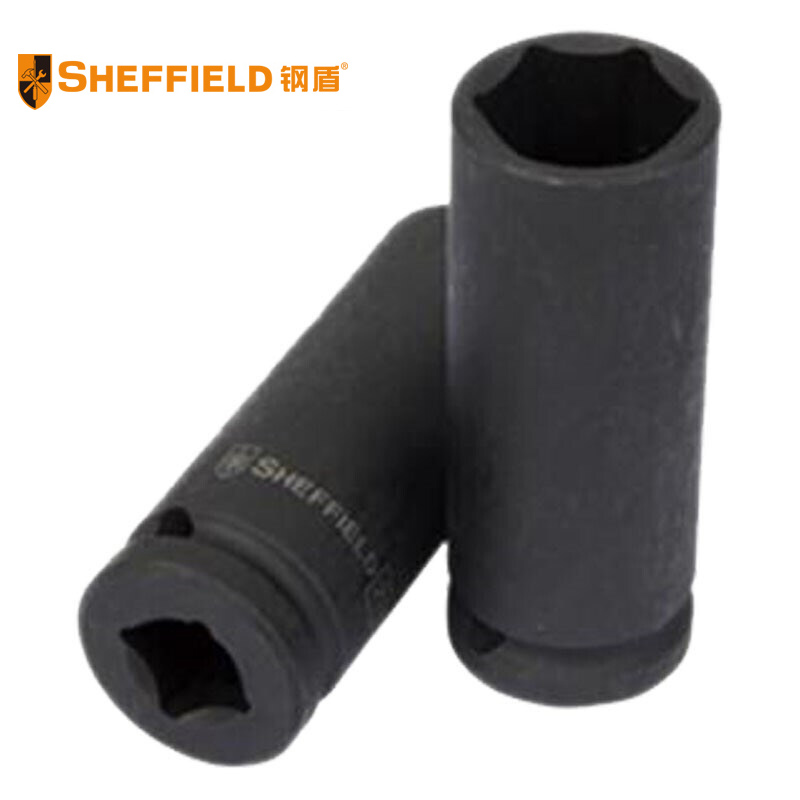 钢盾 SHEFFIELD S123517 3/4"系列六角风动长套筒17mm~55mm