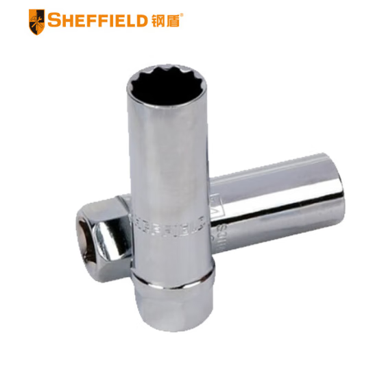 钢盾 SHEFFIELD S011415 10mm系列12角薄壁火花塞套筒14mm