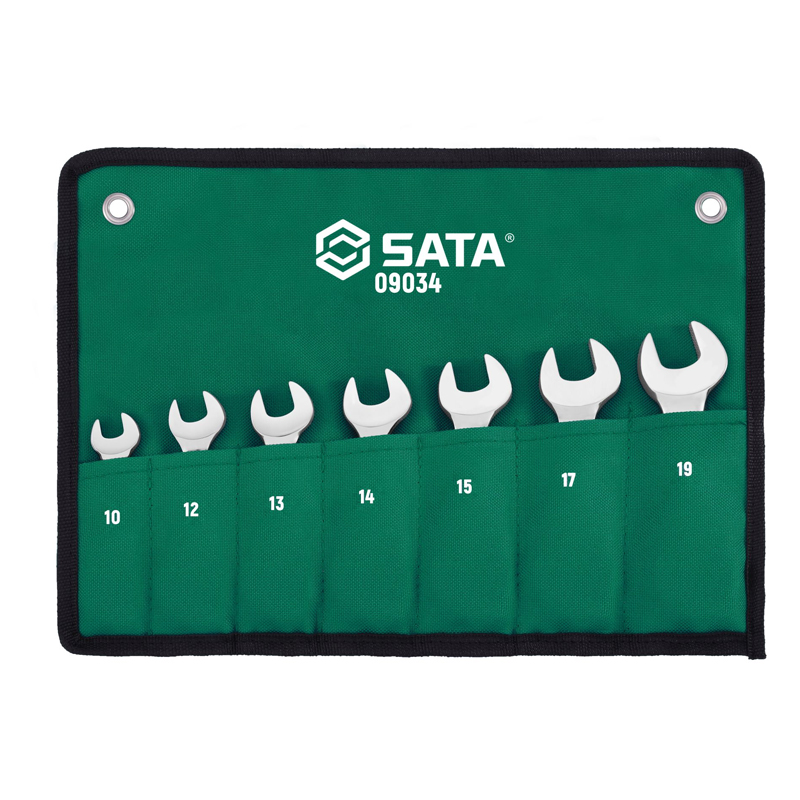世达工具 SATA 7件套公制专利型棘轮两用短扳手