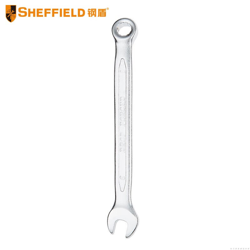 钢盾 SHEFFIELD S017306 欧式凹筋两用扳手6mm~32mm