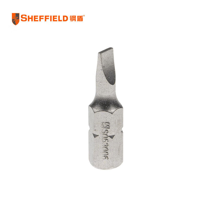 钢盾 SHEFFIELD S053005 5件套6.3mm系列25mm长一字旋具头3mm~5mm