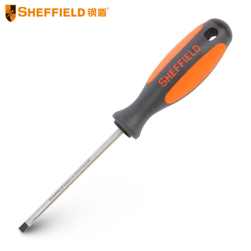 钢盾 SHEFFIELD S056101 双色柄一字螺丝批,钢盾工具,钢盾工具代理,钢盾工具厂家,S056101