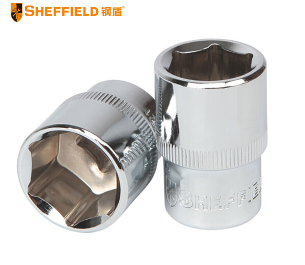 钢盾 SHEFFIELD S011608 12.5mm系列公制6角标准套筒8mm~34mm