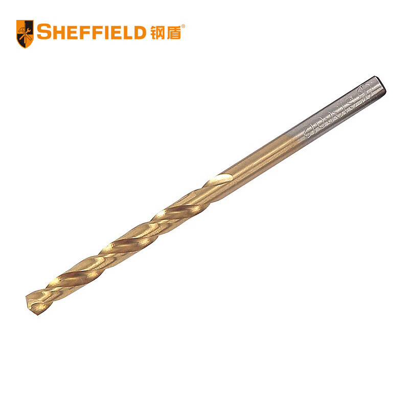 钢盾 SHEFFIELD S136001 直柄镀钛高速钢麻花钻1.0mm~4.9mm