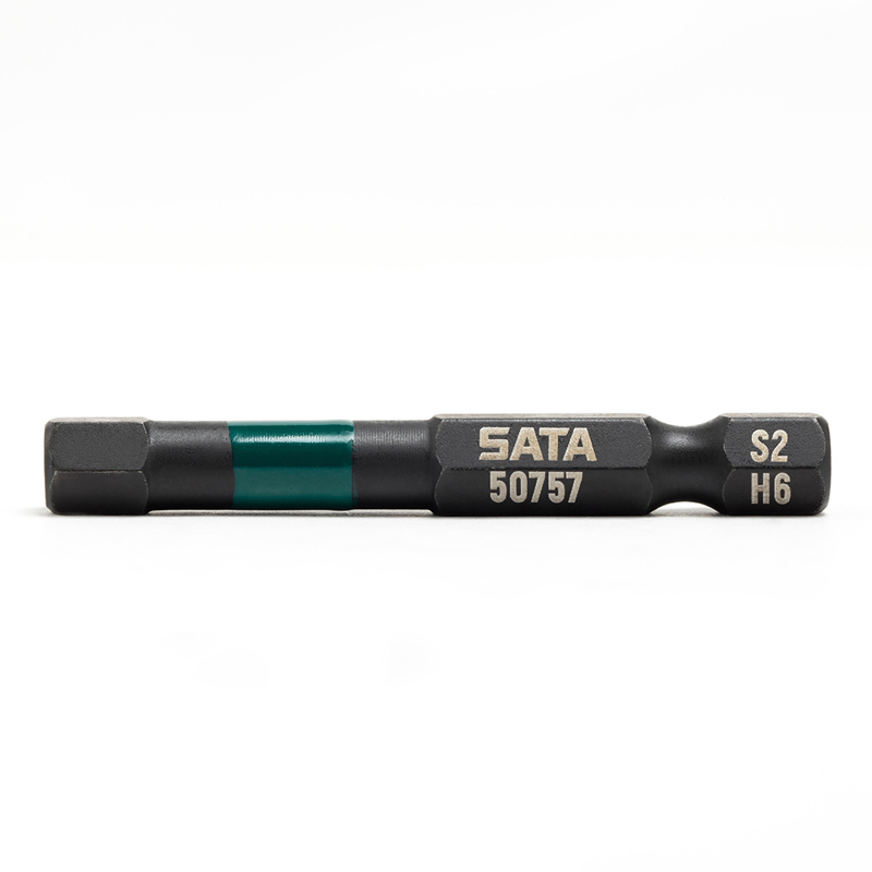 世达工具 SATA 10件套6.3MM系列50MM长抗冲击六角旋具头 2MM