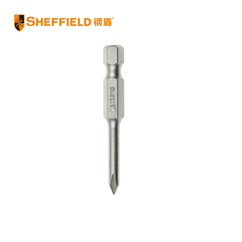 钢盾 SHEFFIELD S053110 5件套6.3mm系列50mm长十字旋具头PH0~PH2