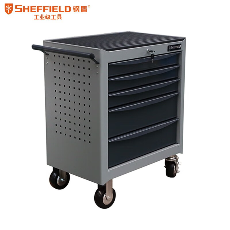 钢盾 SHEFFIELD S025011 5抽屉工具车,钢盾工具,钢盾工具代理,钢盾工具厂家,S025011