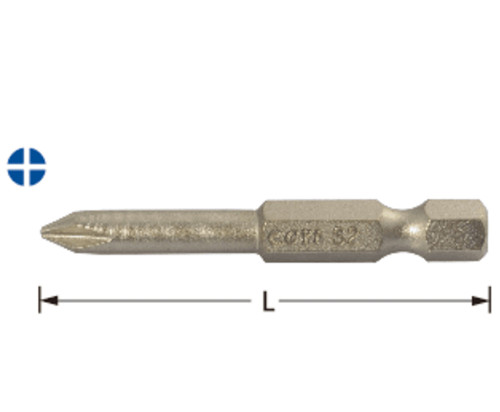 5件套6.3MM系列50MM长十字形旋具头-H35620