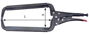 伍尔特Wurth框式大力钳 Clamping grip pliers with C-shape