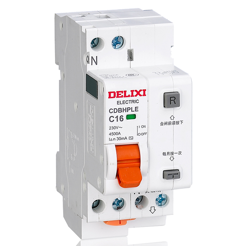 德力西 DELIXI 相线+中性线漏电断路器 CDBHPLE型