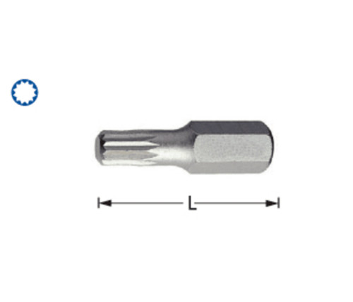 5件套8MM系列30MM长公制十二角旋具头-H35870