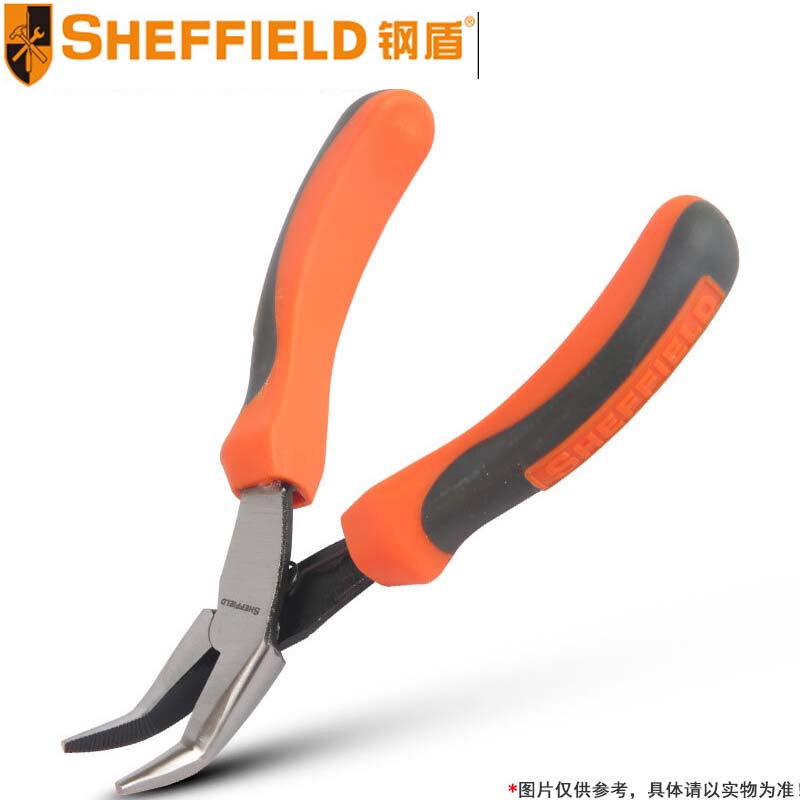 钢盾 SHEFFIELD S035044 省力型迷你弯嘴钳5.5"