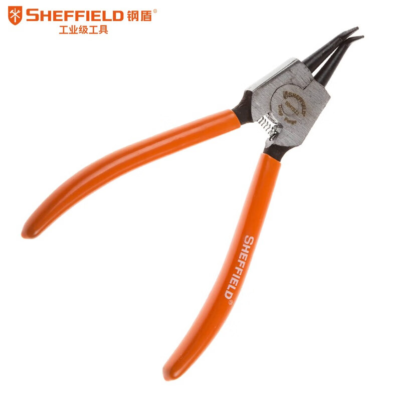 钢盾 SHEFFIELD S047021 轴用曲口卡簧钳,钢盾工具,钢盾工具代理,钢盾工具厂家,S047021