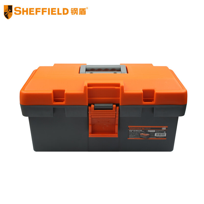 钢盾 SHEFFIELD S024004 15"强力塑料工具箱 15" 17" 19"