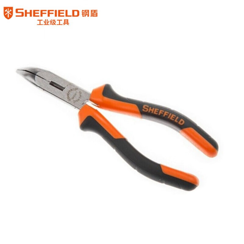 钢盾 SHEFFIELD S045011 双色柄弯嘴钳,钢盾工具,钢盾工具代理,钢盾工具厂家,S045011