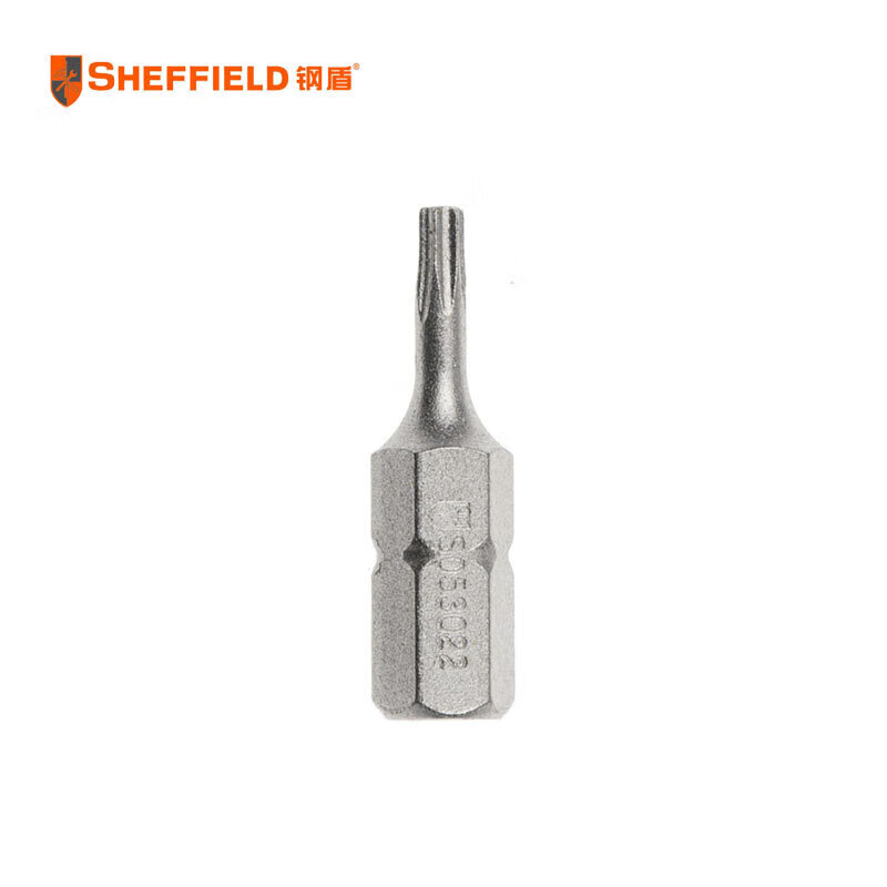 钢盾 SHEFFIELD S053022 5件套6.3mm系列25mm长花型旋具头T8~T40