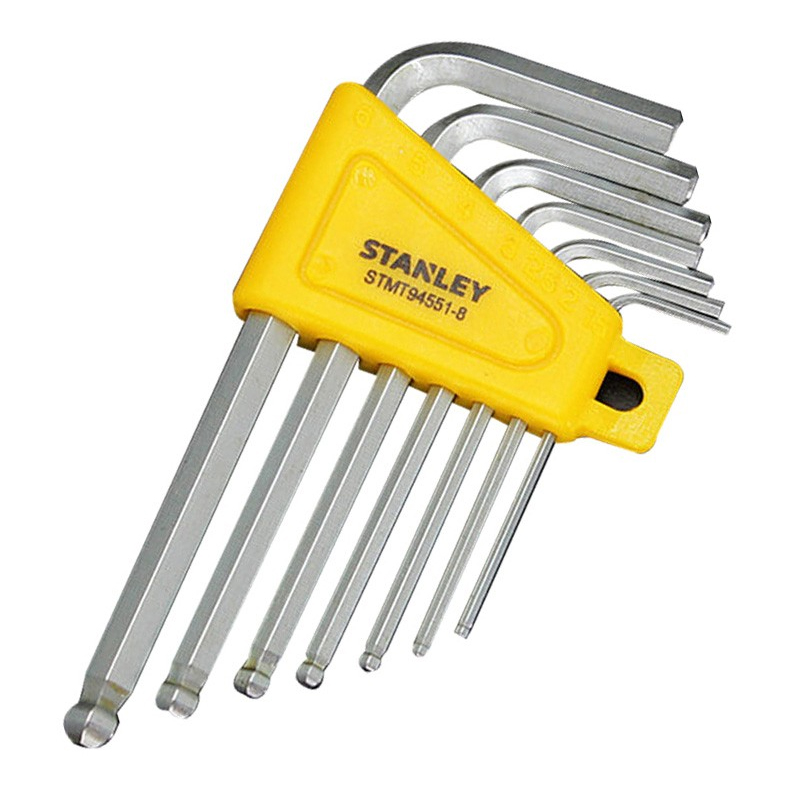 史丹利 STANLEY 公制短柄球头内六角扳手组套