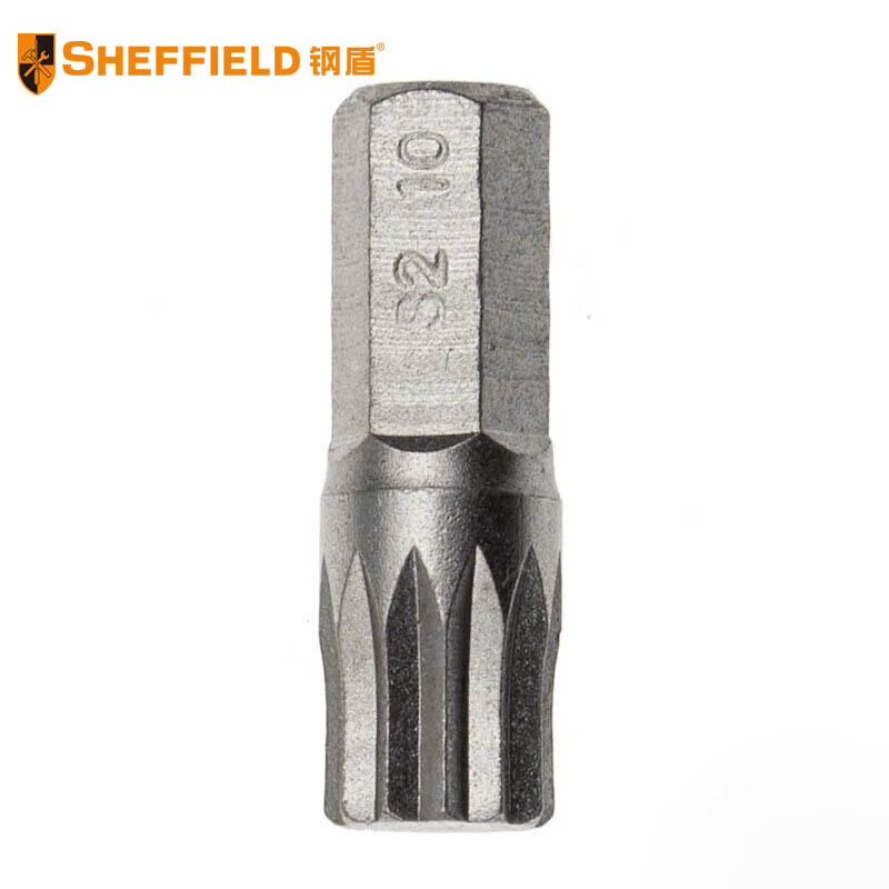 钢盾 SHEFFIELD S053244 5件套8mm系列30mm长十二角旋具头M5~M12