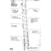 稳耐铝合金延伸梯D1216-2